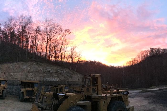 Big Sandy Resources crew and equipment on a job site